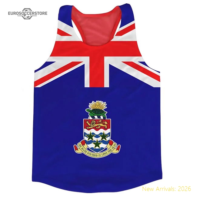 S,Cayman Islands Game Ready Cayman Islands Flag Running Vest-World Cup Jersey Hub - 2026 National Football Kits Store