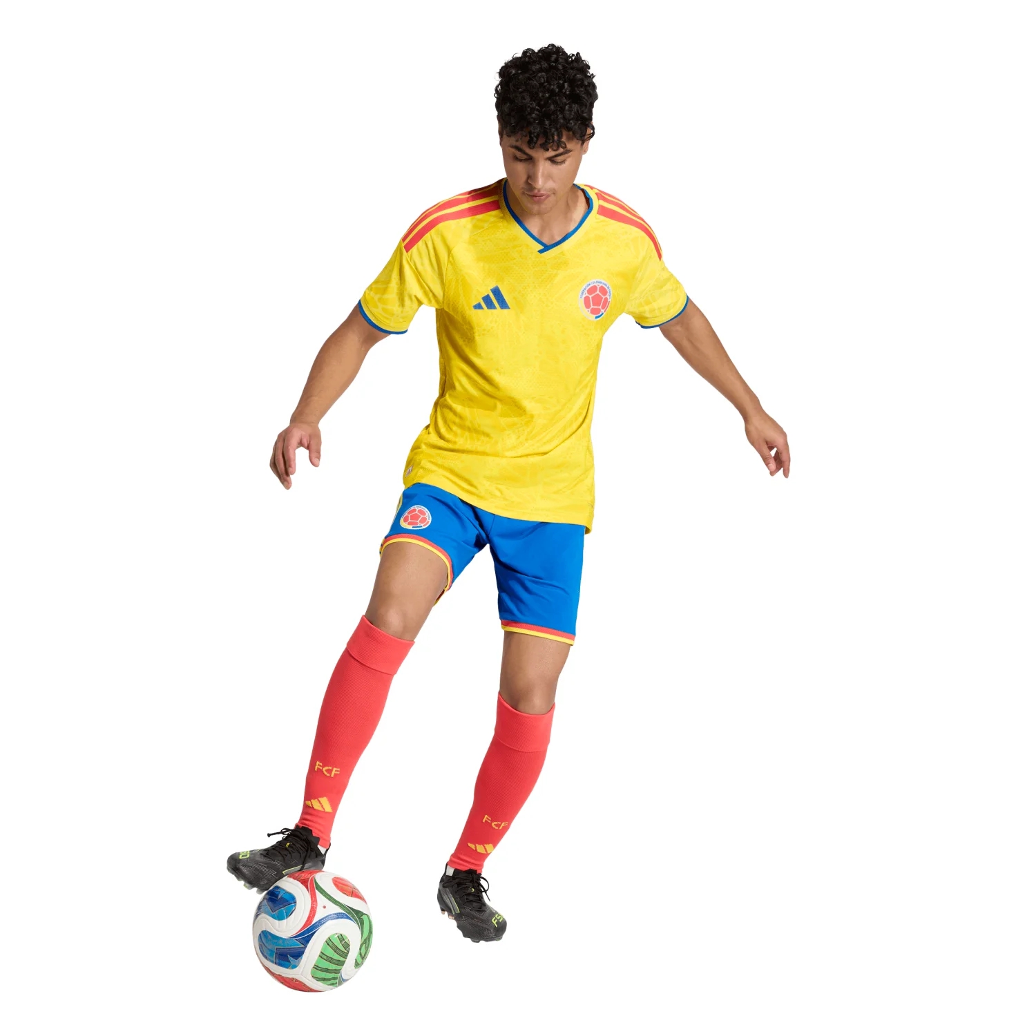 Colombia 2026 Home Elite Jersey - Butterfly Energy Men's Player Edition-Soccer Shirts Store: 2026 World Cup Kits