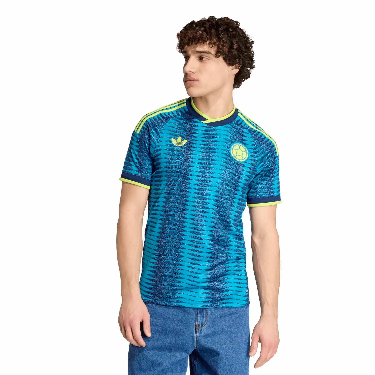 Colombia 2026 Away Jersey Men's | CLIMACOOL+ Slim Fit Nature Inspired Football Kit-Soccer Shirts Store: 2026 World Cup Kits
