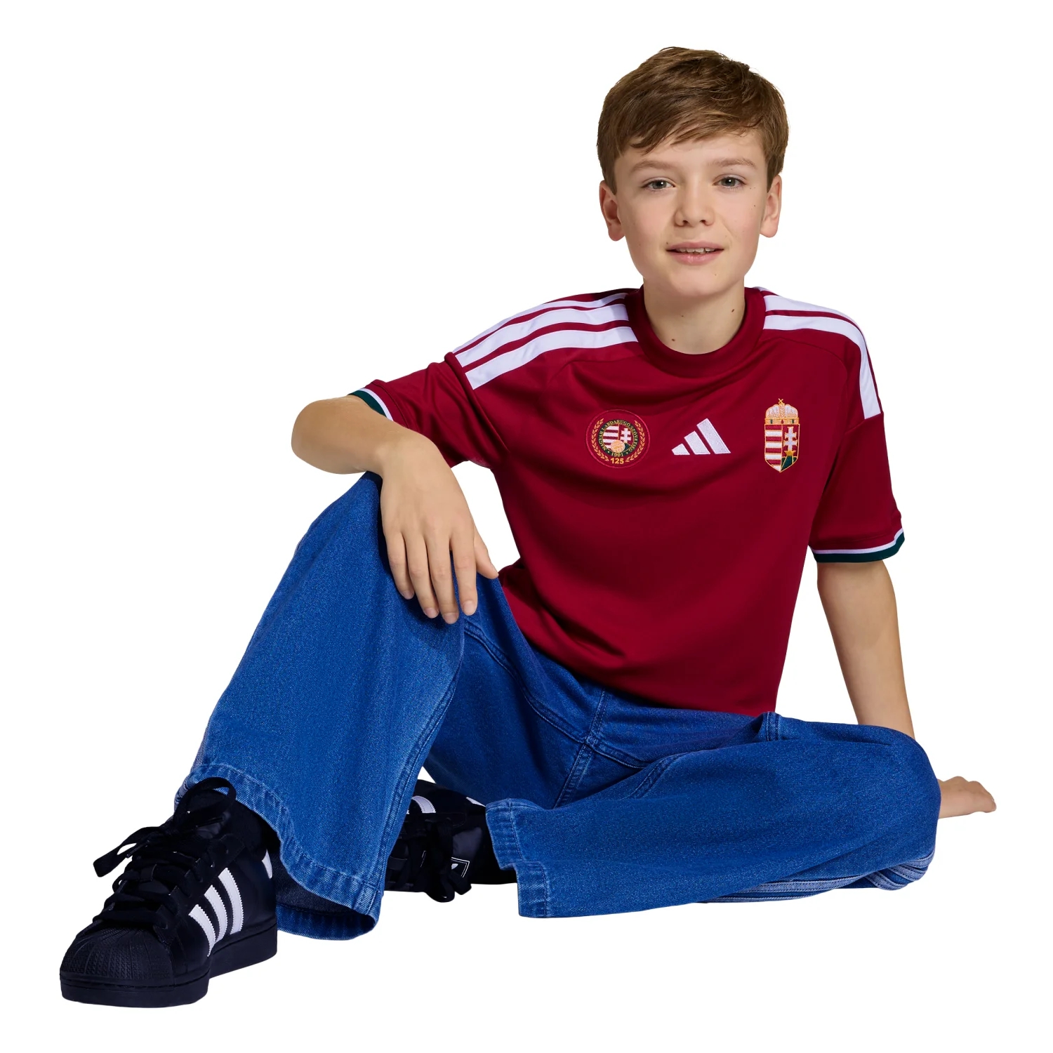Hungary 2026 Youth Home Jersey | Kids Football Shirt Climacool Heritage Kit-Soccer Shirts Store: 2026 World Cup Kits