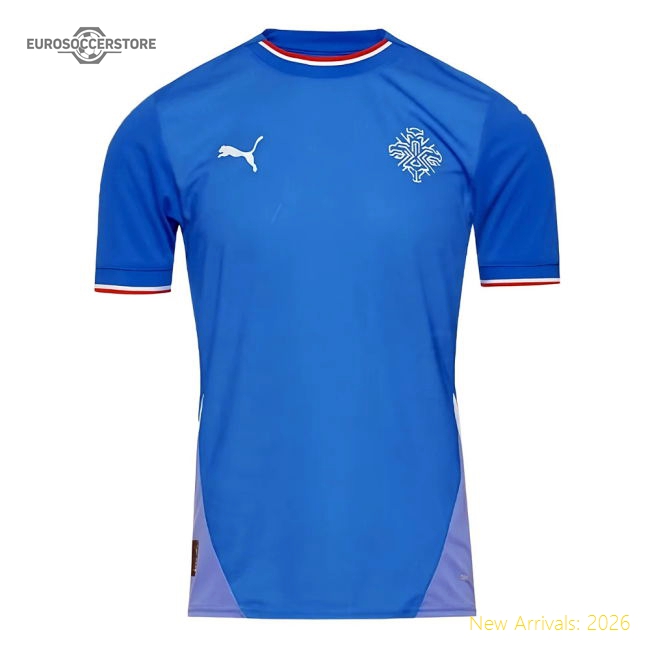 Iceland 2024-2025 Home Uniform Football Football Top-World Cup Jersey Hub - 2026 National Football Kits Store