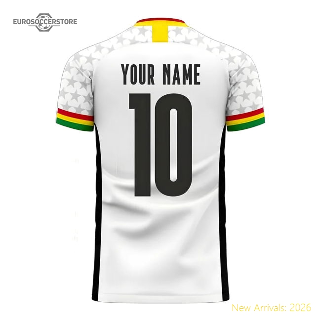 S,Ghana Ghana 2025-2026 Home Concept Football Kit (Libero) (Your Name)-Soccer Shirts Store: 2026 World Cup Kits