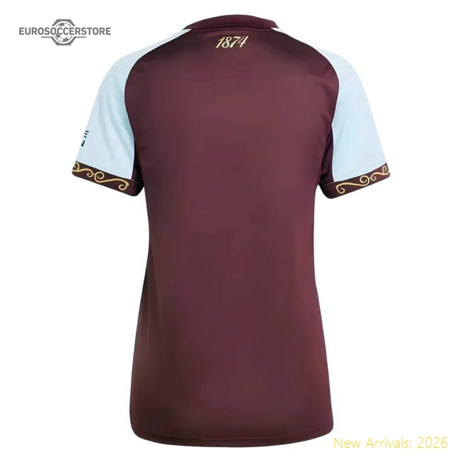 Club Teams,Aston Villa 2025-2026 Aston Villa Home Kit Shirt (Womens)......-World Cup Jersey Hub - 2026 National Football Kits Store
