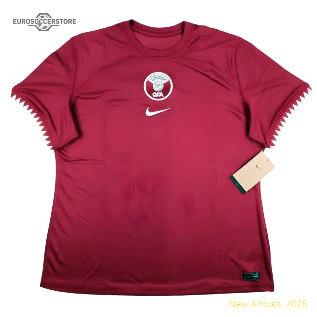 Qatar 2022-2023 Home Uniform Football Football Top Ladies-Soccer Shirts Store: 2026 World Cup Kits