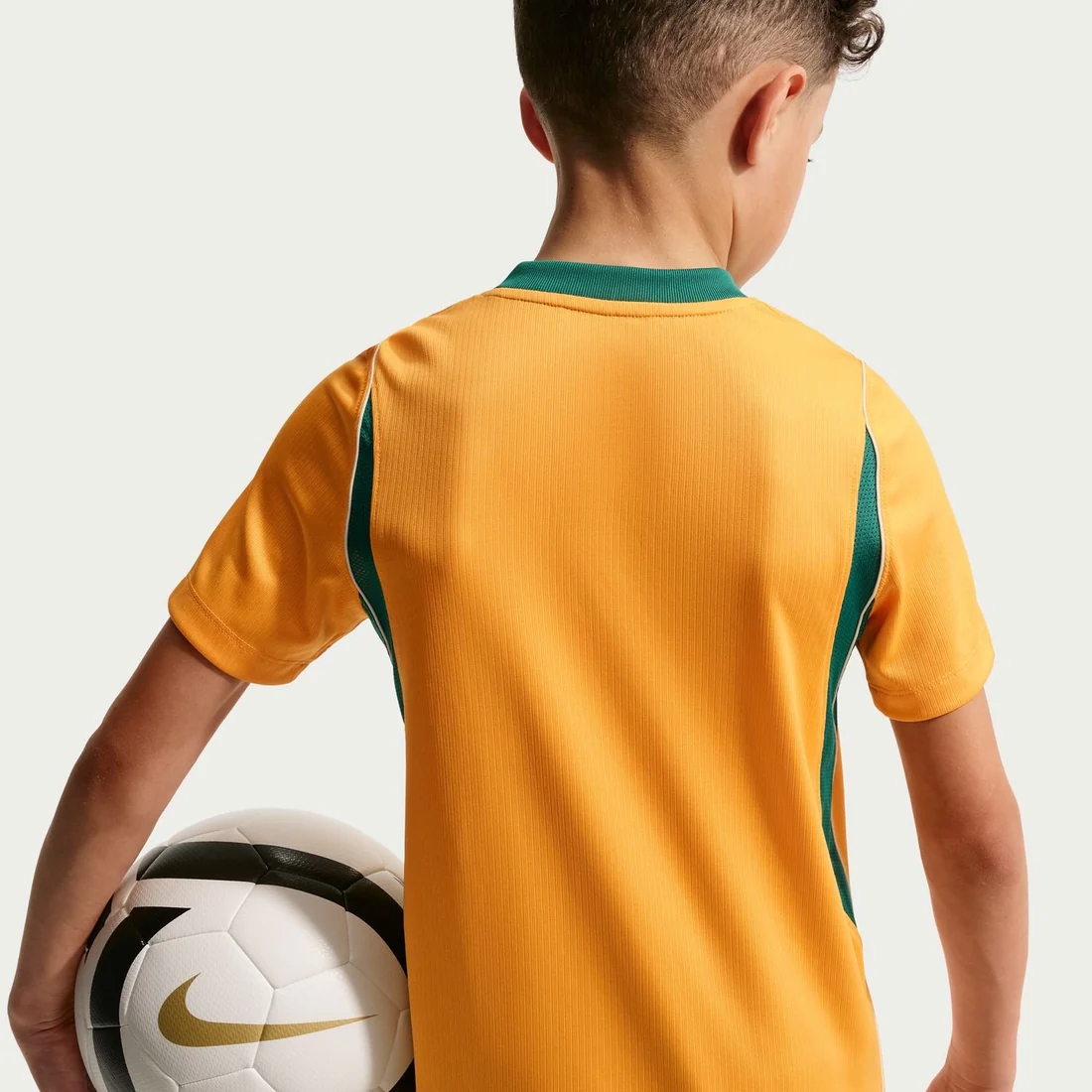 Australia 2026 Home Youth Jersey - Socceroos Gold Junior Kit-Soccer Shirts Store: 2026 World Cup Kits