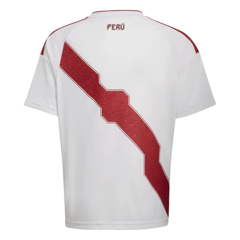 Peru 2026 Home Side Teenage Soccer Top - Kene Art Heritage Junior Kit -Soccer Shirts Store: 2026 World Cup Kits