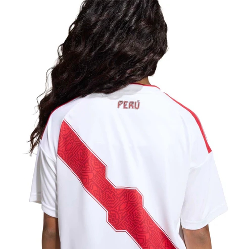 Peru 2026 Home Side Teenage Soccer Top - Kene Art Heritage Junior Kit -Soccer Shirts Store: 2026 World Cup Kits