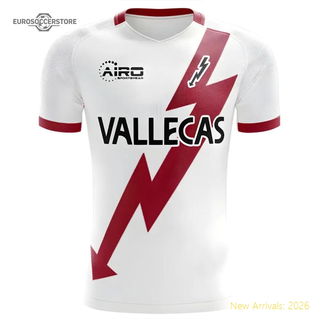 Rayo Vallecano 2025-2026 Home Uniform Womens Football Match Kit-World Cup Jersey Hub - 2026 National Football Kits Store