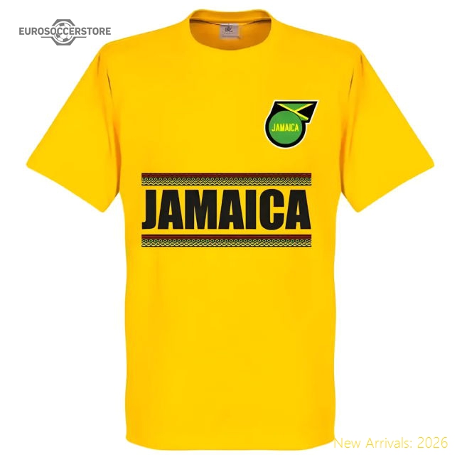 S,Jamaica Competition Ready Jamaica Team T-Shirt - Yellow-World Cup Jersey Hub - 2026 National Football Kits Store