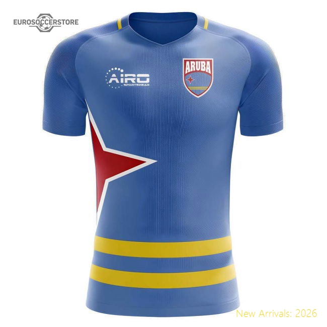 S,Aruba Match Day 2025-2026 Aruba Home Kit Concept Football Shirt-World Cup Jersey Hub - 2026 National Football Kits Store
