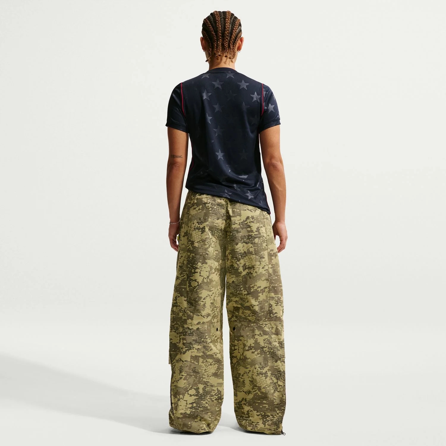 USA 2026 Road Team Shirt - Women's | Nike Dri-CUT Slim Shape Star Pattern Football Shirt-Soccer Shirts Store: 2026 World Cup Kits