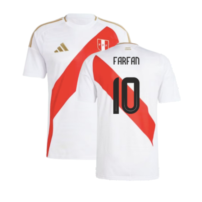 S,Peru Game Ready 2024-2025 Peru Home Kit Shirt (Farfan 10)-Soccer Shirts Store: 2026 World Cup Kits