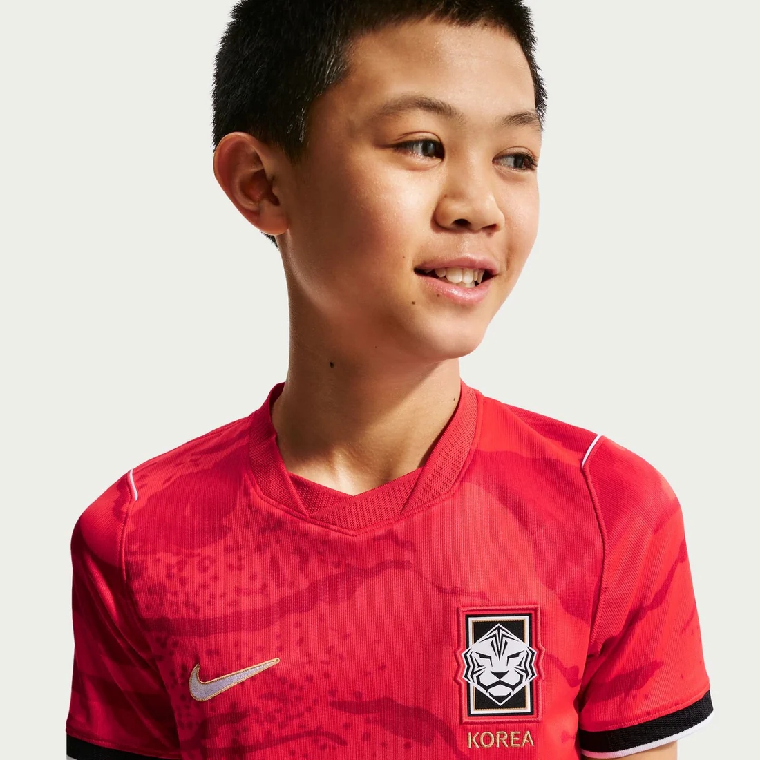 Korea Republic 2026 Home Youth Jersey - Red Tigers Junior Kit-Soccer Shirts Store: 2026 World Cup Kits