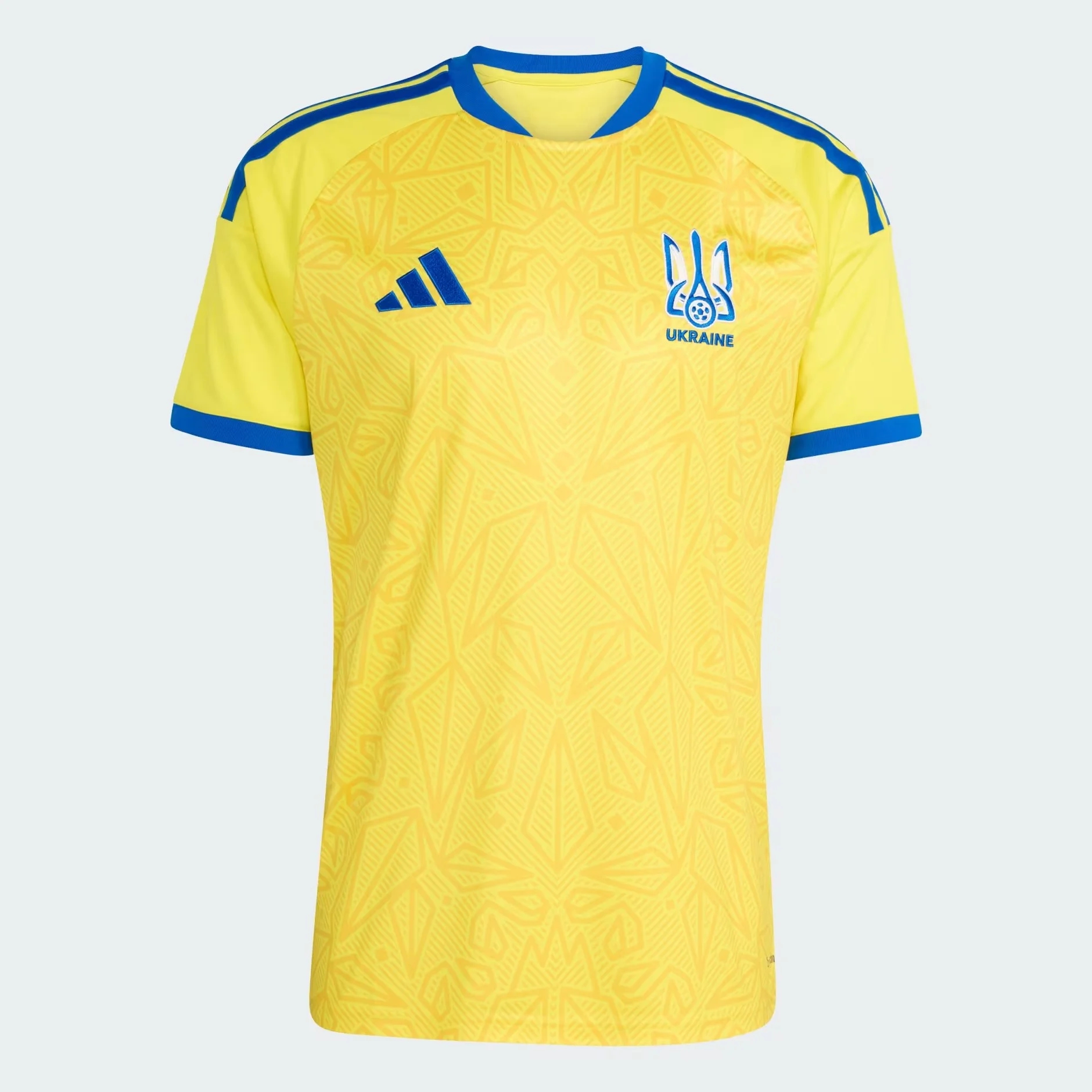 Ukraine 2026 Home Men's Jersey - Yellow Heritage Fan Kit-Soccer Shirts Store: 2026 World Cup Kits