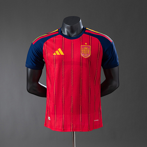 Spain national team red home jersey