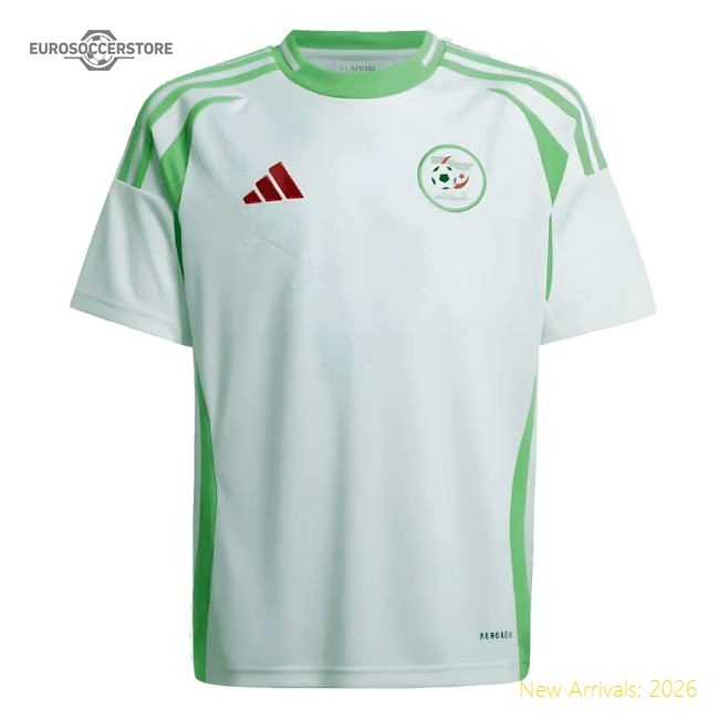 S,Algeria Kids(Youth) 2024-2025 Algeria Home Kit Shirt (For Kids)-World Cup Jersey Hub - 2026 National Football Kits Store