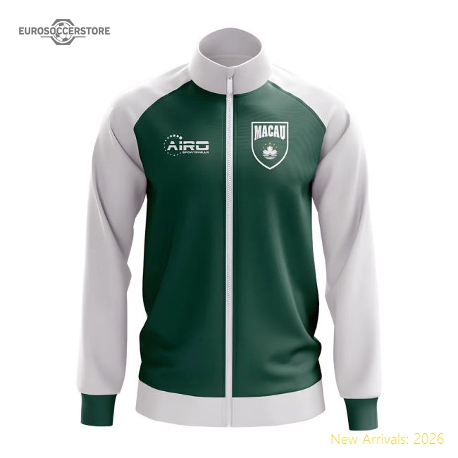 Macau Macau Concept Football Track Jacket Green-World Cup Jersey Hub - 2026 National Football Kits Store