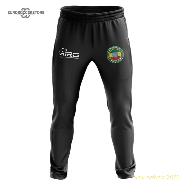 S,Ethiopia Ethiopia Concept Football Training Pants (Black)-Soccer Shirts Store: 2026 World Cup Kits