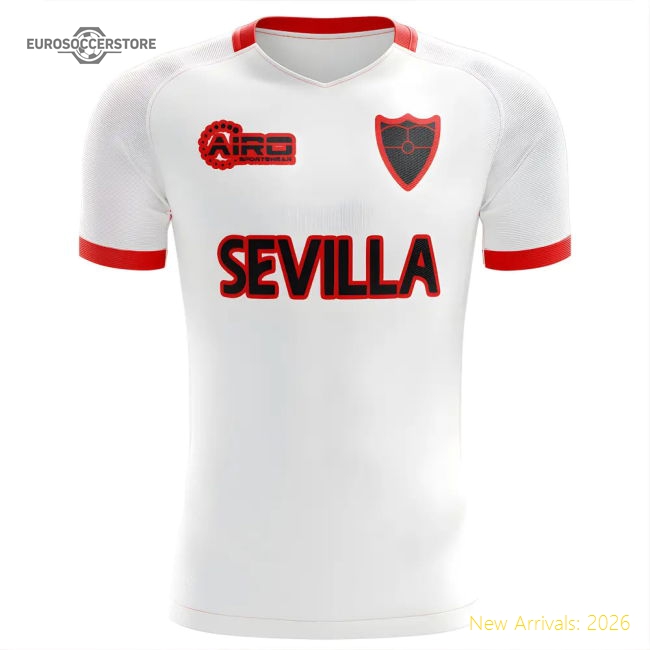 Seville 2025-2026 Seville Concept Training Football Shirt (White)-Soccer Shirts Store: 2026 World Cup Kits