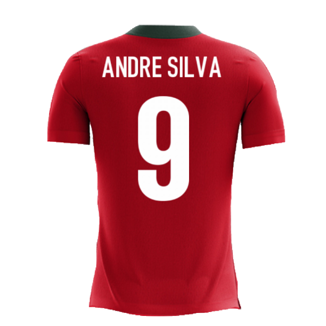 S,Hero S 2025-2026 Portugal Airo Concept Home Kit Shirt (Andre Silva 9)-Soccer Shirts Store: 2026 World Cup Kits