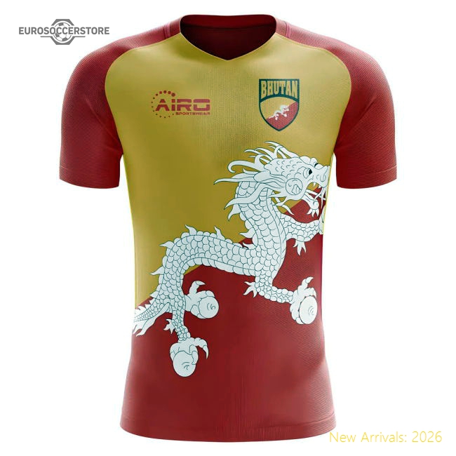 Bhutan 2025-2026 Home Uniform Bhutan Concept Football Football Top-Soccer Shirts Store: 2026 World Cup Kits