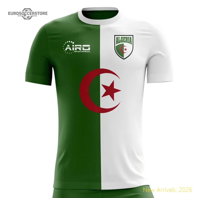 S,Algeria Kids(Youth) 2025-2026 Algeria Home Concept Football Shirt...-World Cup Jersey Hub - 2026 National Football Kits Store