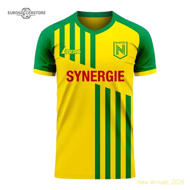 Nantes 2025-2026 Home Kit Womens Football Jersey (Libero)-Soccer Shirts Store: 2026 World Cup Kits
