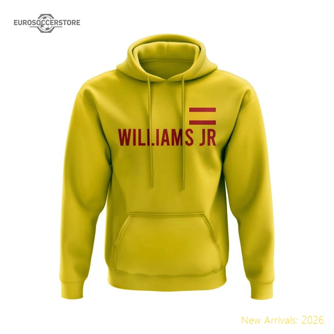 Spain Nico Williams Spain Flag Football Hoody (Yellow) For Diehard Footb-World Cup Jersey Hub - 2026 National Football Kits Store