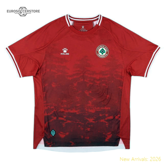 Lebanon 2025-2026 Home Uniform Football Football Top-Soccer Shirts Store: 2026 World Cup Kits