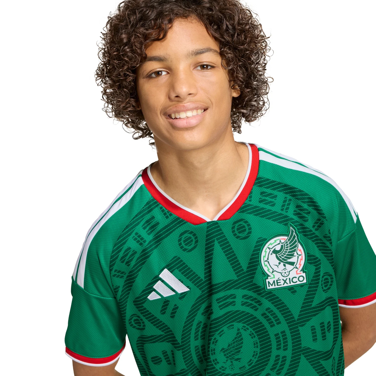 Mexico 2026 Youth Home Jersey | Kids Football Shirt Climacool Green Kit-Soccer Shirts Store: 2026 World Cup Kits