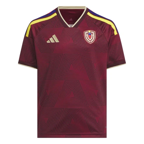 Venezuela 2026 Home Side Junior Team Shirt - La Vinotinto Junior Mountain Kit-Soccer Shirts Store: 2026 World Cup Kits