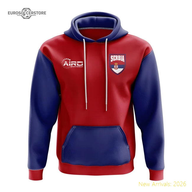 S,Hoodies Tournament Serbia Concept Country Football Hoody (Red)-Soccer Shirts Store: 2026 World Cup Kits