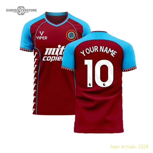 Club Teams,Aston Villa Villa 2024-2025 Home Concept Football Kit...-World Cup Jersey Hub - 2026 National Football Kits Store