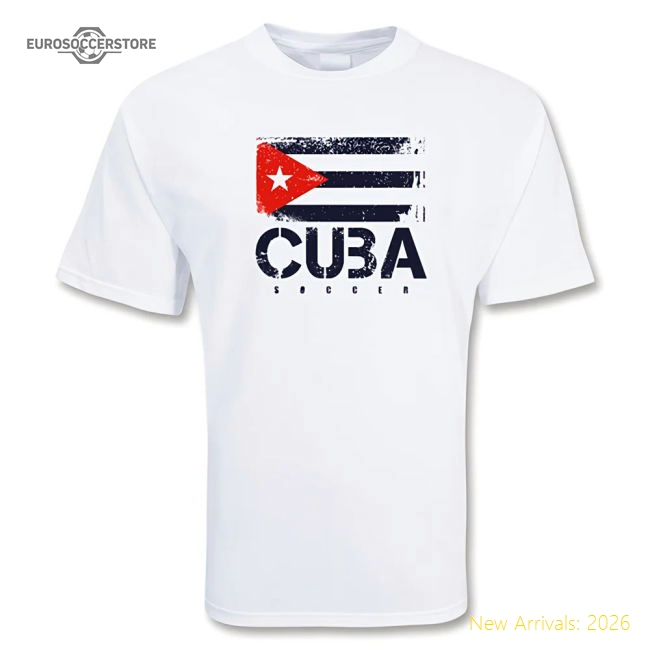 S,Cuba Tournament Cuba Football T-Shirt Perfect For Cheering On Your Tea-World Cup Jersey Hub - 2026 National Football Kits Store