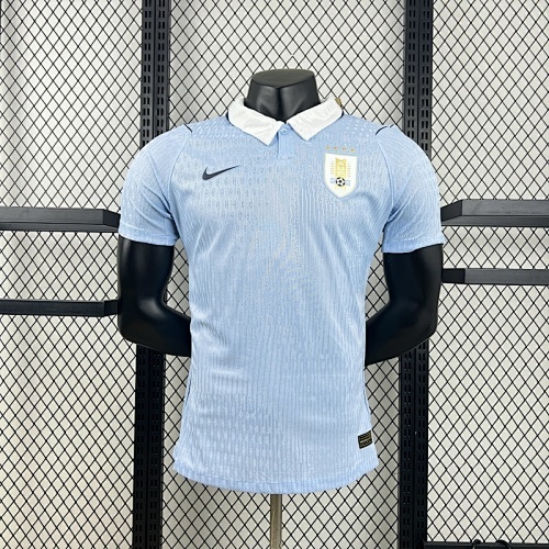 Uruguay national team sky blue home jersey white collar