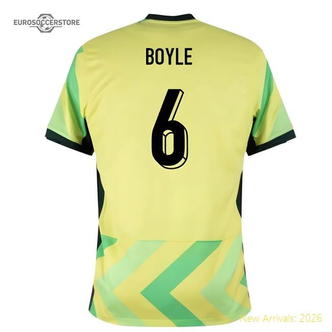S,Australia Tournament 2025-2026 Australia Home Kit Shirt (Boyle 6)-Soccer Shirts Store: 2026 World Cup Kits