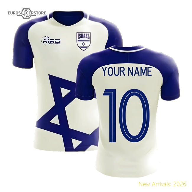 Israel 2025-2026 Home Israel Concept Football (Your Name) Top-Soccer Shirts Store: 2026 World Cup Kits