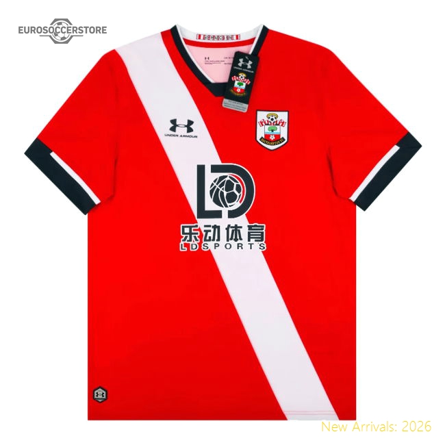 Southampton 2020-2021 Home Uniform Football Football Shirt-Soccer Shirts Store: 2026 World Cup Kits