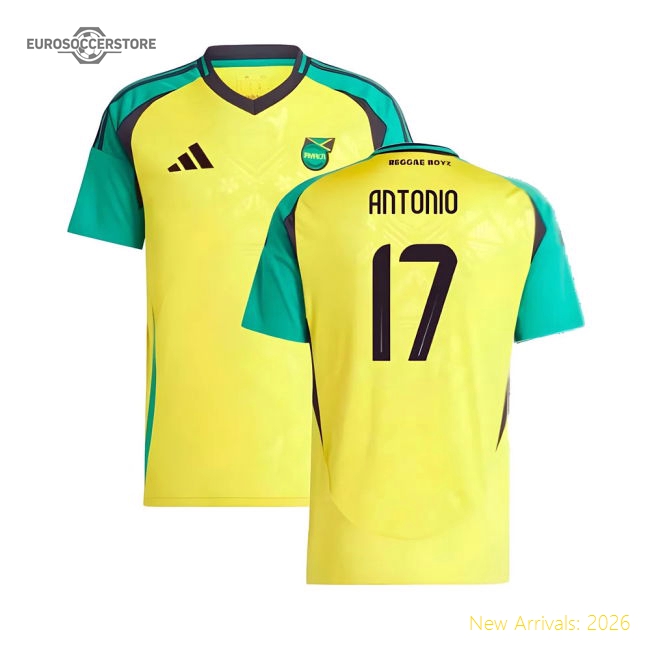 S,Jamaica Women 2024-2025 Jamaica Home Shirt (Womens) (Antonio 17)-World Cup Jersey Hub - 2026 National Football Kits Store