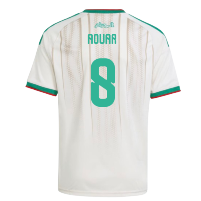 S,Algeria Kids(Youth) 2026-2027 Algeria Home Shirt (Youth) (Aouar 8)-World Cup Jersey Hub - 2026 National Football Kits Store