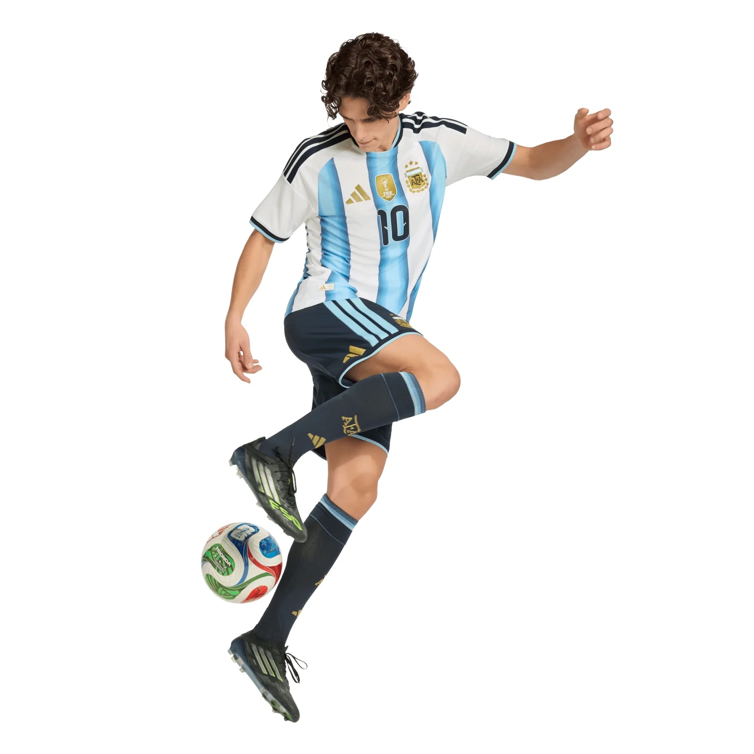 Argentina 2026 Messi Home Jersey Men's | Climacool+ Slim Fit Championship Kit-Soccer Shirts Store: 2026 World Cup Kits