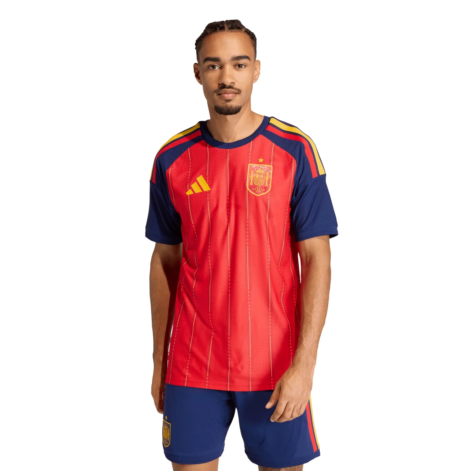 Spain 2026 Elite Home Jersey - Men's | Slim Fit Climacool+ Red Football Shirt with Jacquard Performance Design-Soccer Shirts Store: 2026 World Cup Kits
