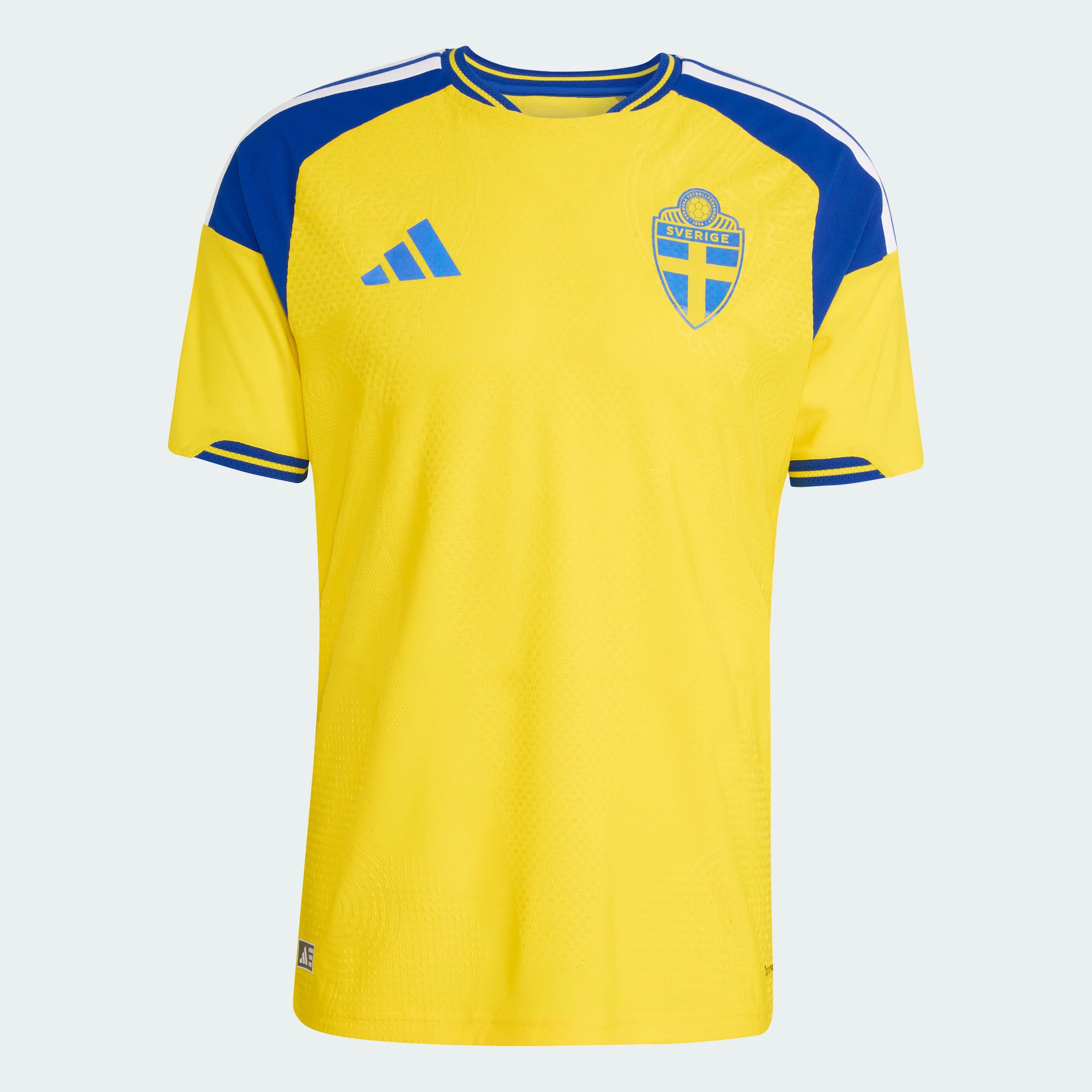Sweden 2026 Premium Home Jersey - Men's | Slim Fit Climacool+ Football Shirt with 70s Retro Design-Soccer Shirts Store: 2026 World Cup Kits