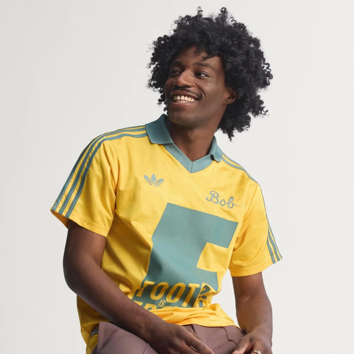Bob Marley Retro Men's Soccer Top - Vintage Unity Collaboration Kit-Soccer Shirts Store: 2026 World Cup Kits