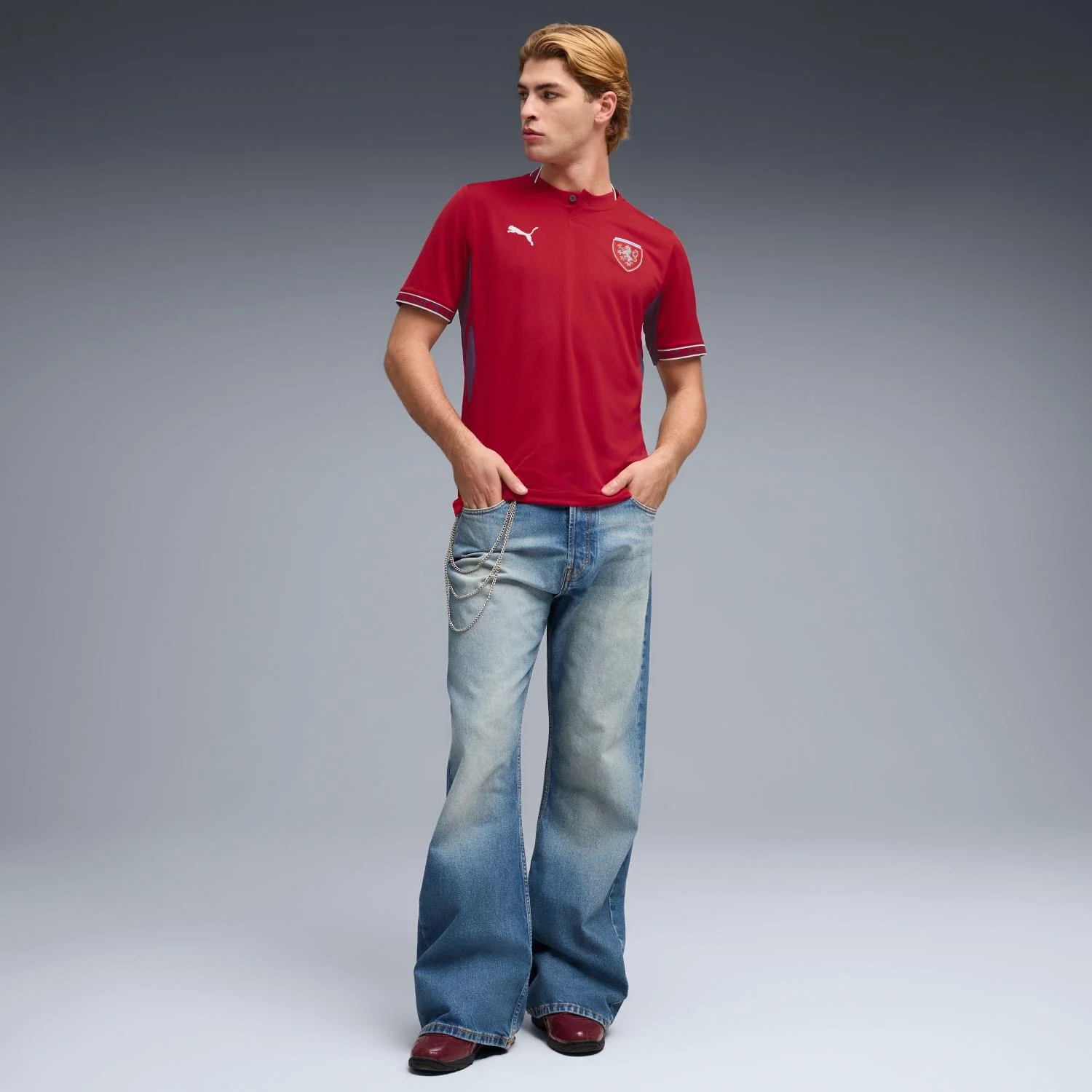 Czechia 2026 Home Jersey - Men's | Regular Fit Re:Fibre Football Shirt with Heritage Double-Tailed Lion Design-Soccer Shirts Store: 2026 World Cup Kits