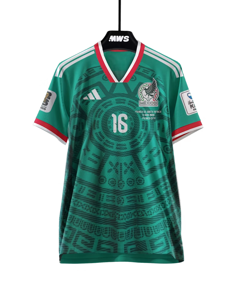 Julián Andrés Quiñones Mexico 2026 Home Jersey - Match-Issued National Team Football Kit