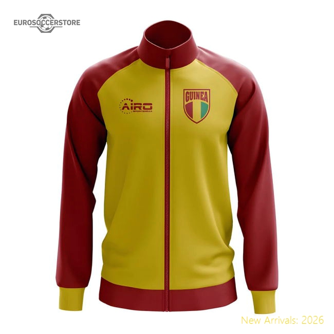 S,Guinea Tournament Guinea Concept Football Track Jacket (Yellow)-World Cup Jersey Hub - 2026 National Football Kits Store