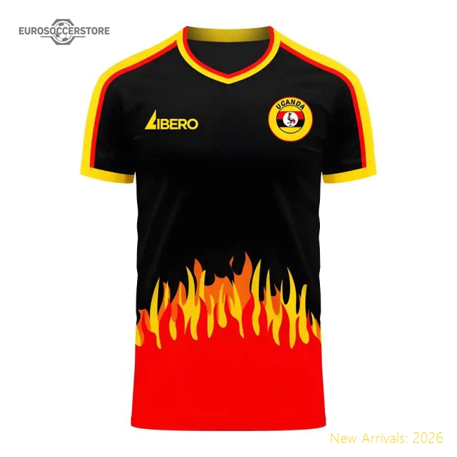 S,Uganda Uganda 2025-2026 Home Kit Concept Football Kit (Libero)-Soccer Shirts Store: 2026 World Cup Kits