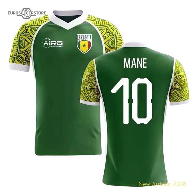 S,Senegal 2025-2026 Senegal Away Concept Football Shirt (Mane 10)-Soccer Shirts Store: 2026 World Cup Kits