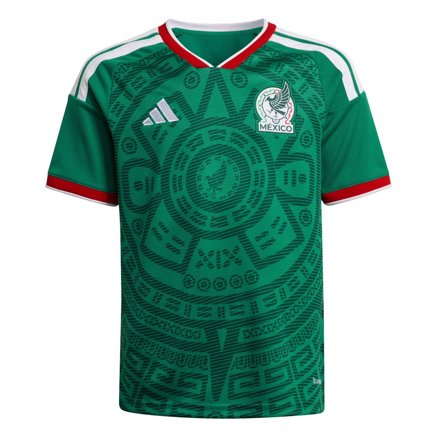 Mexico 2026 Youth Home Jersey | Kids Football Shirt Climacool Green Kit-Soccer Shirts Store: 2026 World Cup Kits